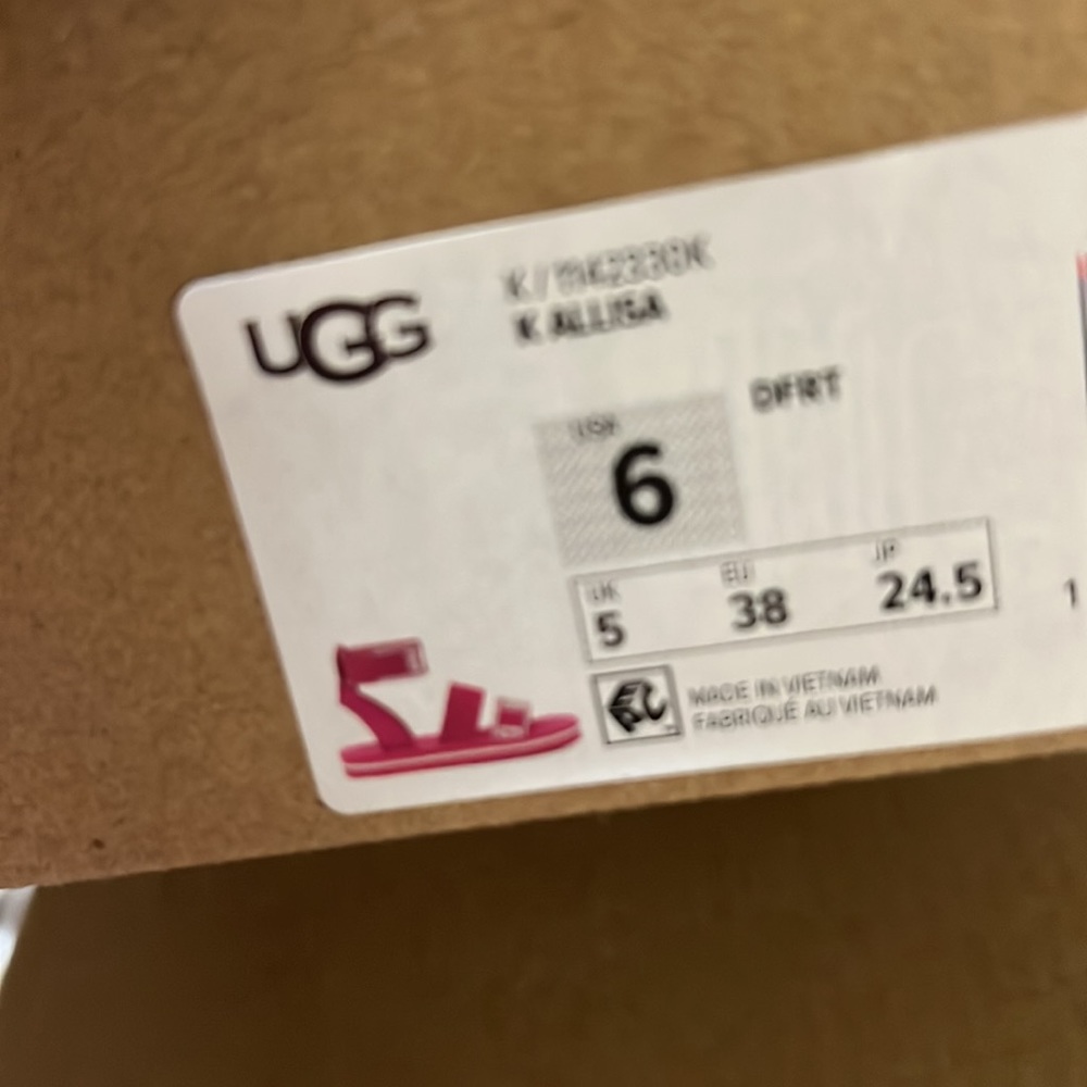 NIB Pink Gladiator Ugg Allisa Sandals - Picture 4 of 5
